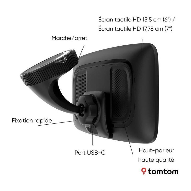 Auto GPS - TOM TOM - GO Superior - HD 7 screen - World maps - Wifi upd