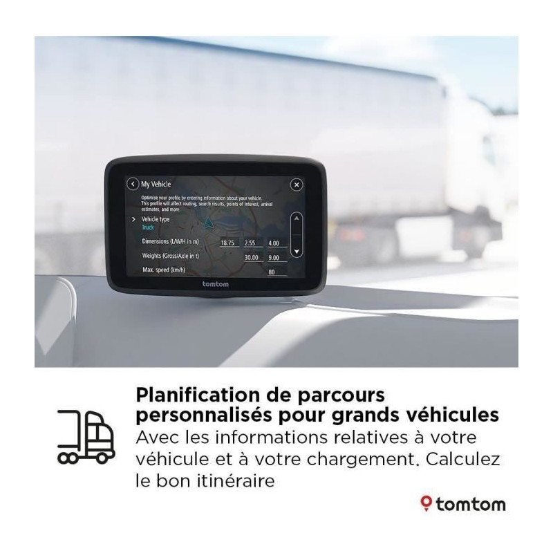 GPS - TOMTOM - GO Professional 5 EU 2nd Generation - Europe Maps, Pro