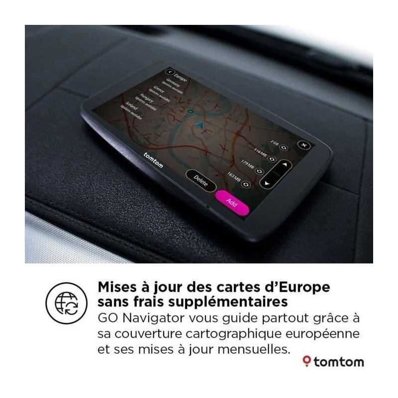 GPS - TOMTOM - GO Navigator 2nd generation - 6 inches - Wi-Fi update -