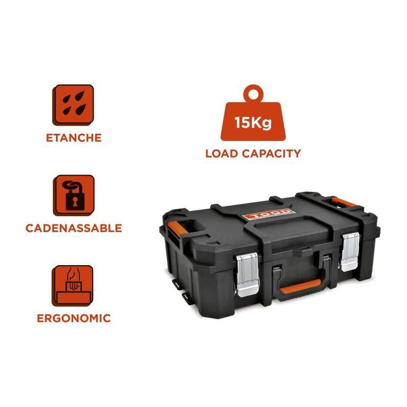 Tool case - TOOD - Waterproof - 6 compartments - 53x37x18 cm