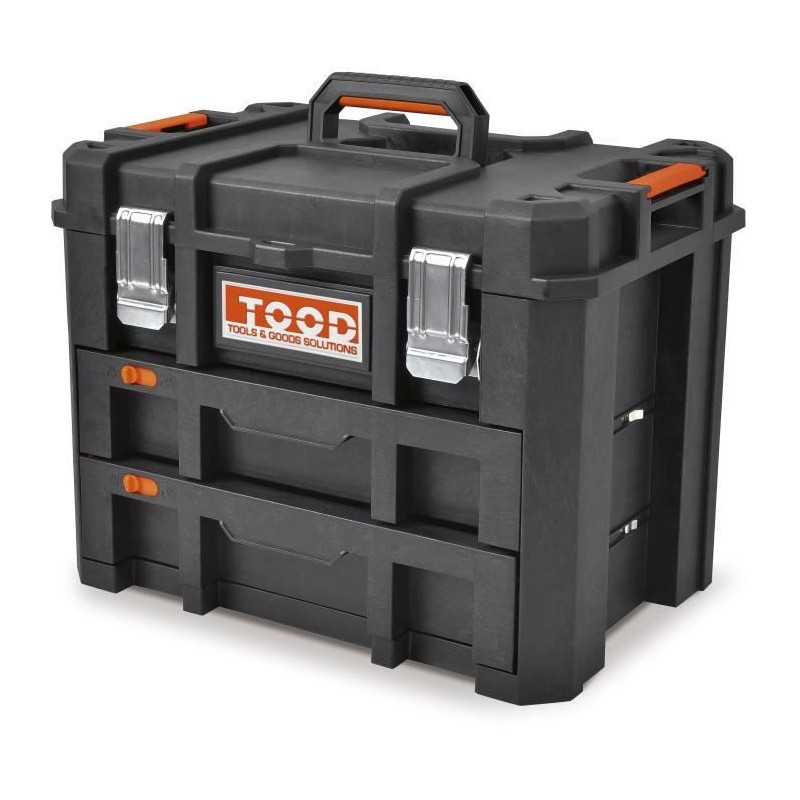Tool case/tray - TOOD - Waterproof - With drawers - 53x37x40 cm
