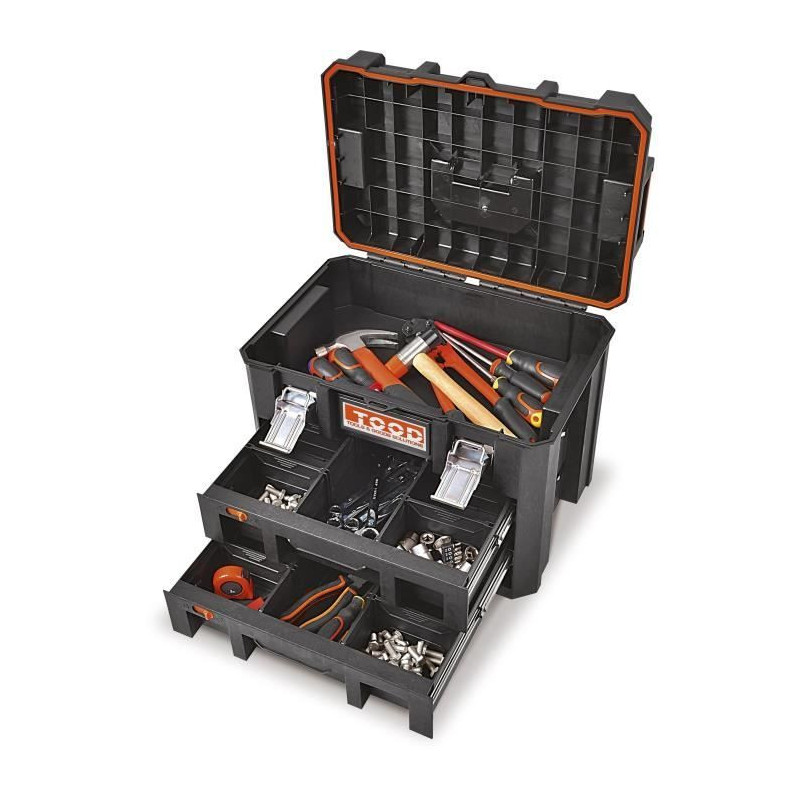 Tool case/tray - TOOD - Waterproof - With drawers - 53x37x40 cm