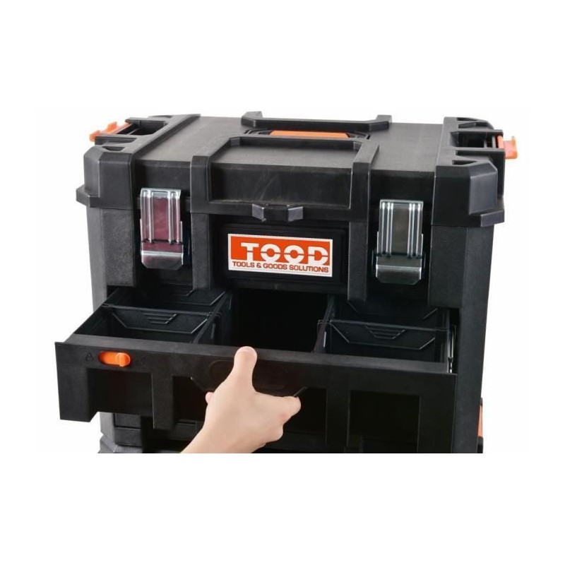 Tool case/tray - TOOD - Waterproof - With drawers - 53x37x40 cm