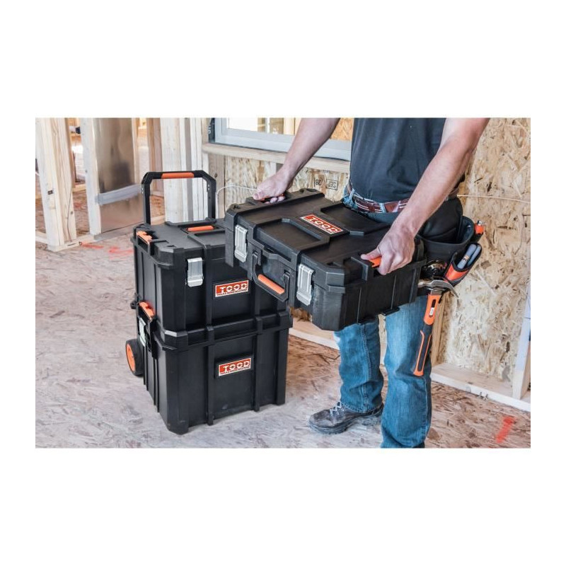 Tool case/tray - TOOD - Waterproof - Wheels and handle - 56x37x41 cm