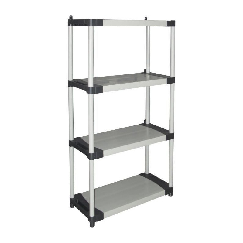 Plastic shelf - TOOD - 4 shelves - Load 80 kg per shelf - 80x40x168 cm