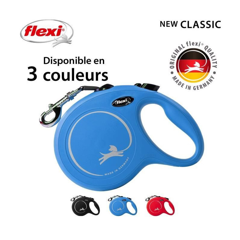 Flexi Newclassic Bleu, Size L, 8m, max. 50kg