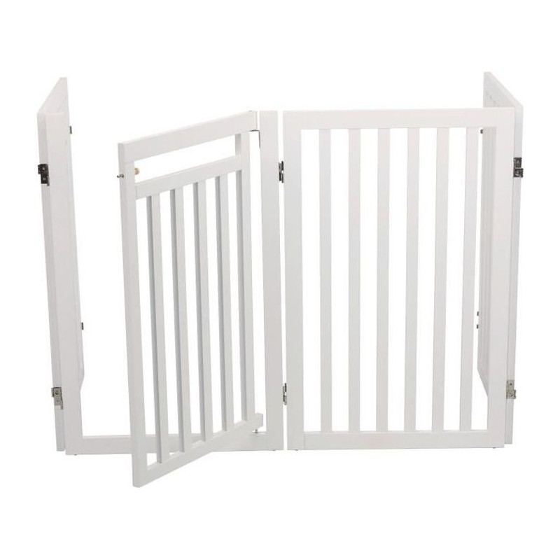 TRIXIE Barriere with door - 60/160 x 81 cm - White - For dog