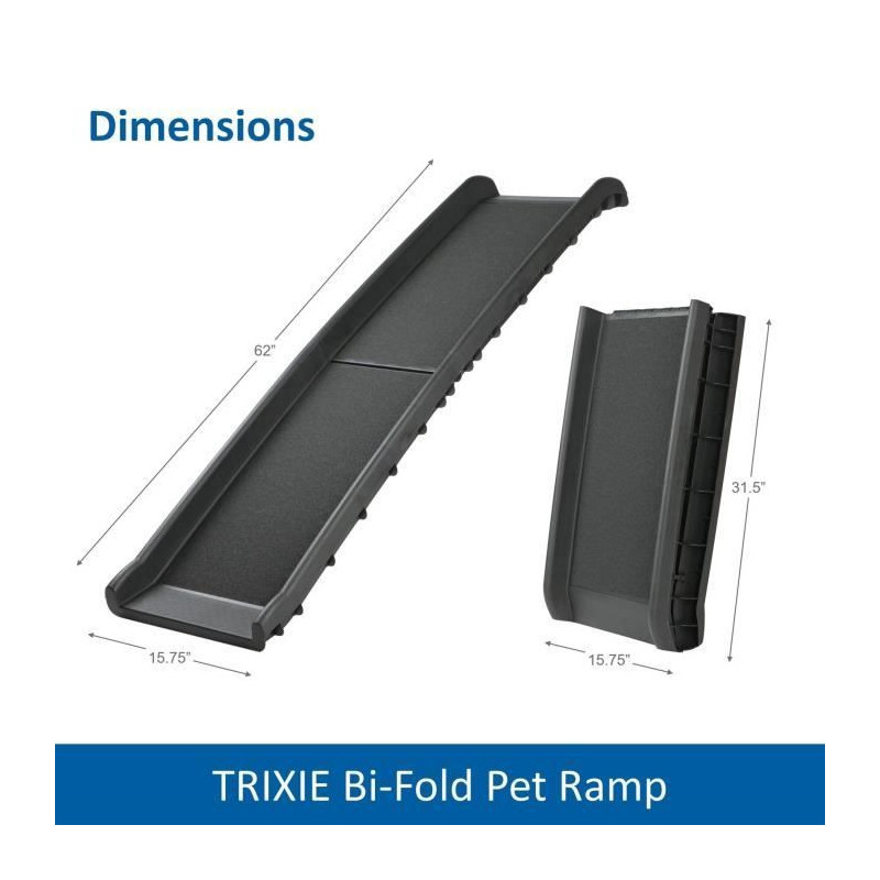 TRIXIE Dog ramp 40x156 cm black