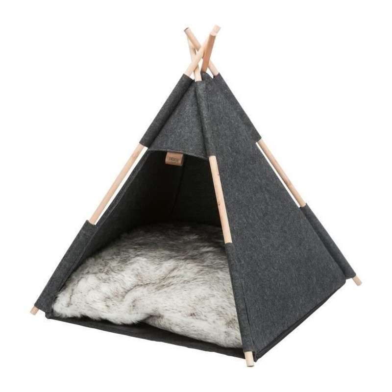 TRIXIE Teepee Shelter - Felt - 55 × 65 × 55 cm - Anthracite