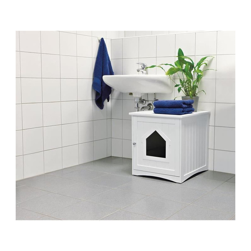 TRIXIE Toilet cabin - 49x51x51cm - White - For cat