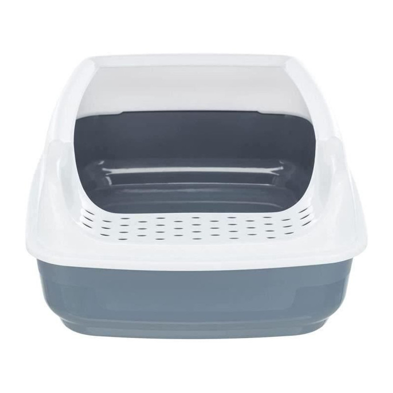 TRIXIE Delio litter box - Rim - 38 × 20 × 50 cm - Gray and white pri