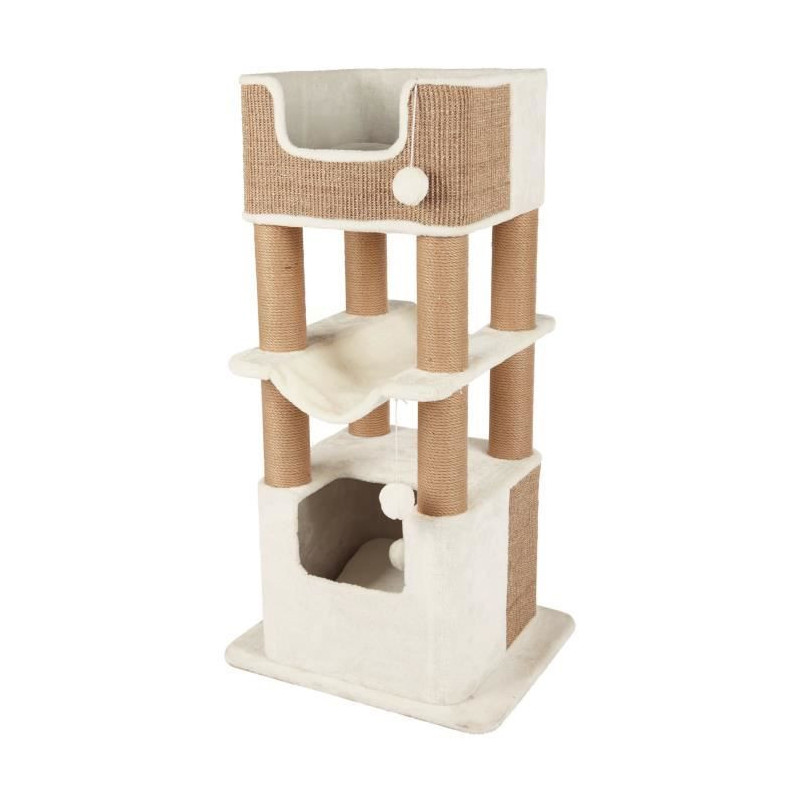 Trixie XXL Lucano Cat Tree - 110 cm - White/Taupe