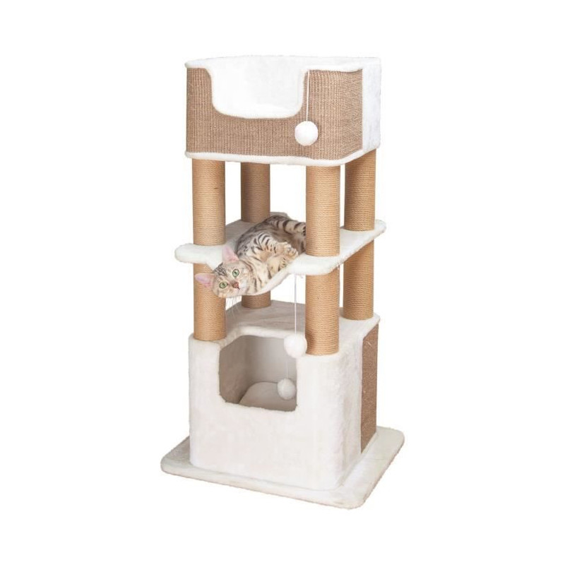 Trixie XXL Lucano Cat Tree - 110 cm - White/Taupe