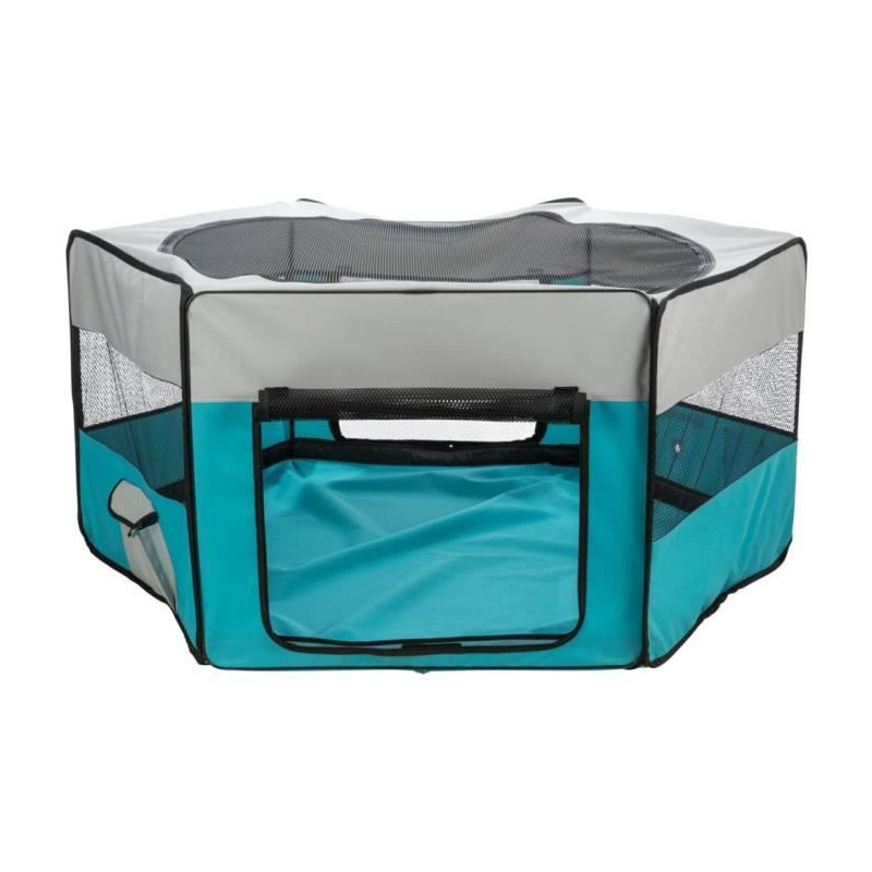 Enclosure with net/base - TRIXIE - ø 150 × 65 cm - Turquoise / Light