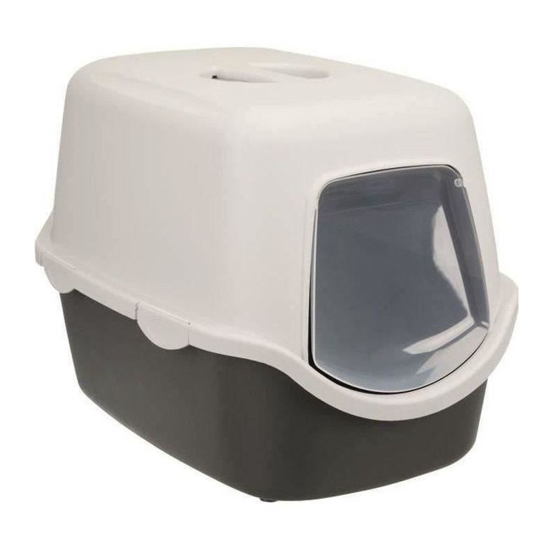 TRIXIE Vico litter box - 40 x 40 x 56 cm - Dark gray and light gray -