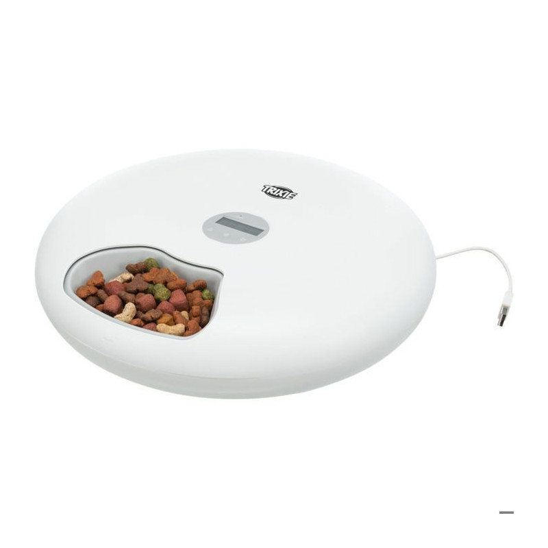 TRIXIE TX5+1 automatic food dispenser - 6 × 0.18L - ø 32 × 8 cm - W