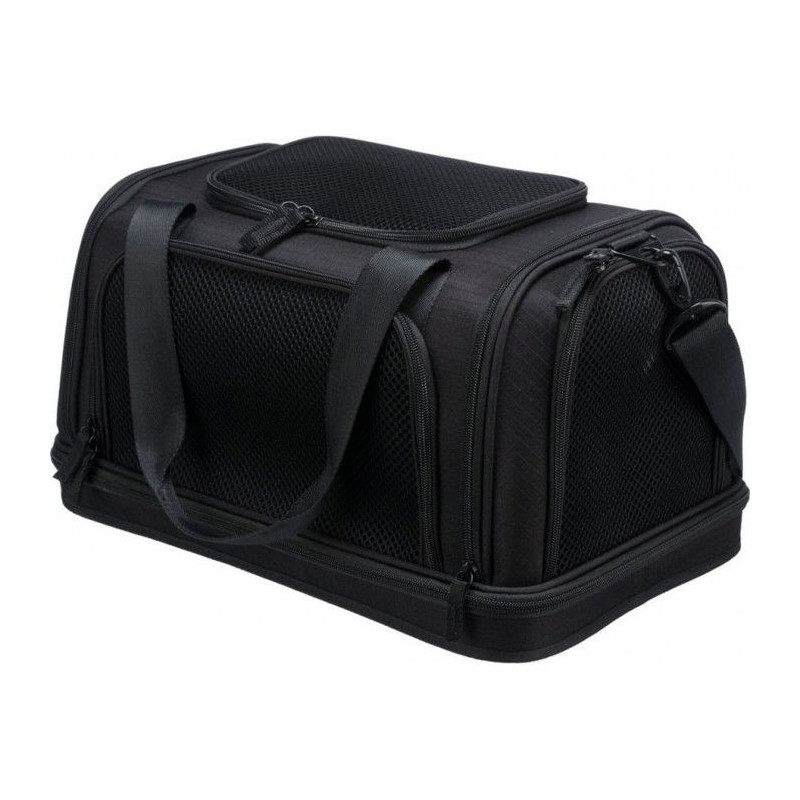 TRIXIE Plane Pet Carrier Bag - 28 x 25 x 44 cm - Black