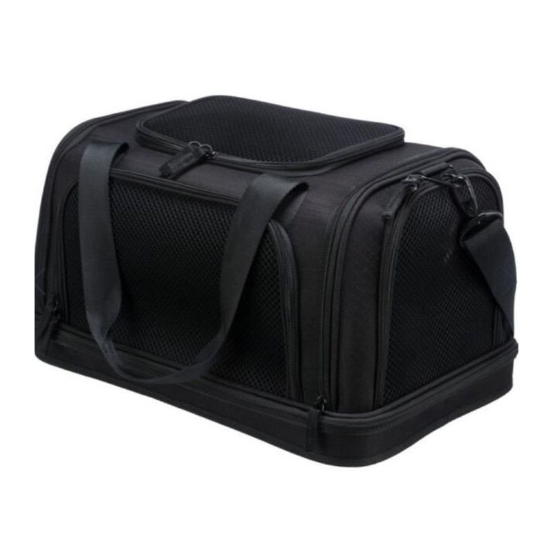 TRIXIE Plane Pet Carrier Bag - 28 x 25 x 44 cm - Black