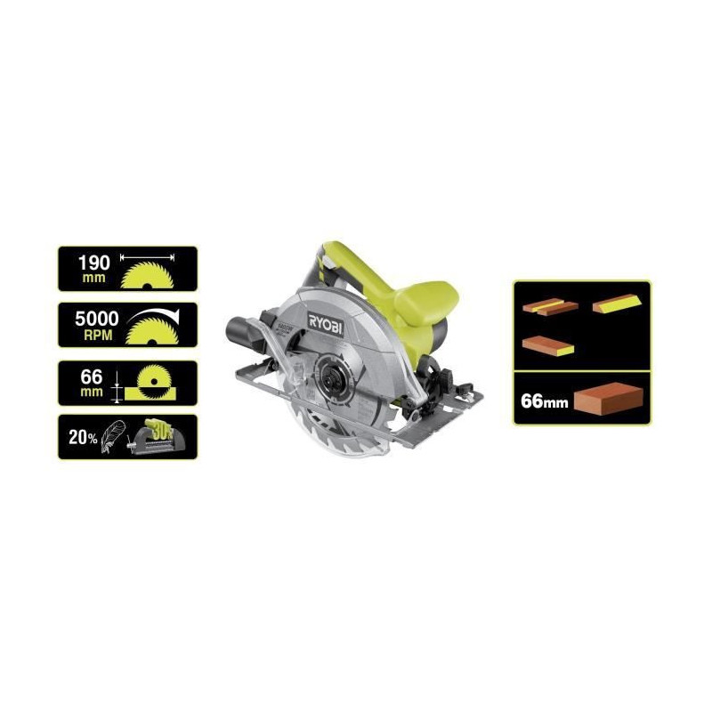 RYOBI Circular saw - 1400W - 190 mm