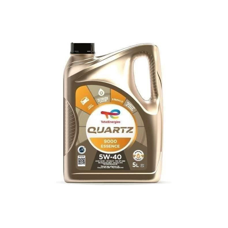TOTAL ENGINE OIL 5L QUARTZ 9000 PETROL 5W40