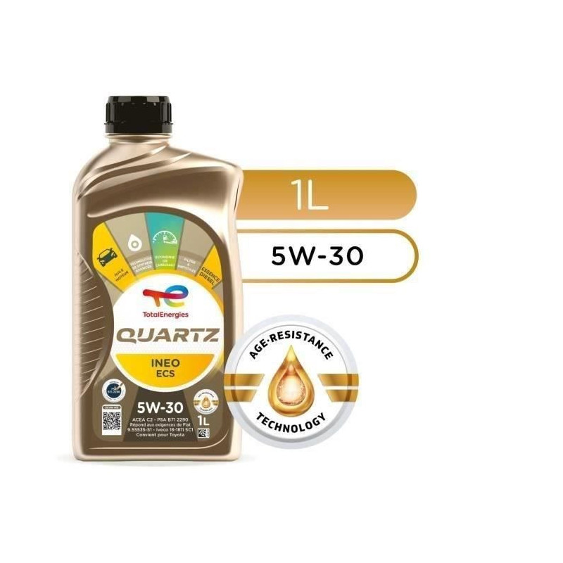 TOTAL ENGINE OIL 1L QUARTZ INEO ECS 5W30