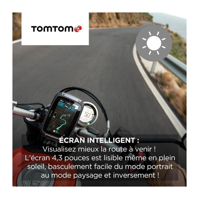 TomTom GPS Motorcycle RIDER 550 Premium Pack - 4.3 inches, World Map,