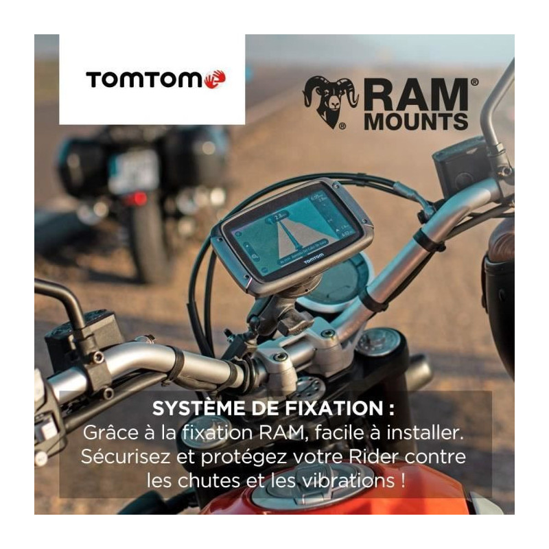 TomTom GPS Motorcycle RIDER 550 Premium Pack - 4.3 inches, World Map,