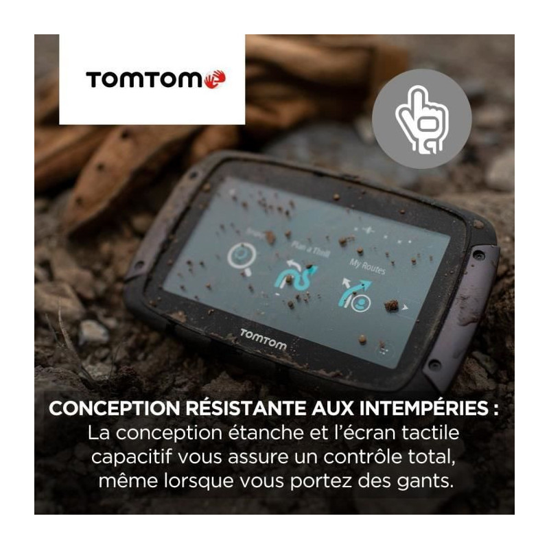 TomTom RIDER 550 Motorcycle GPS - 4.3 inches, World Map, TomTom Traffi