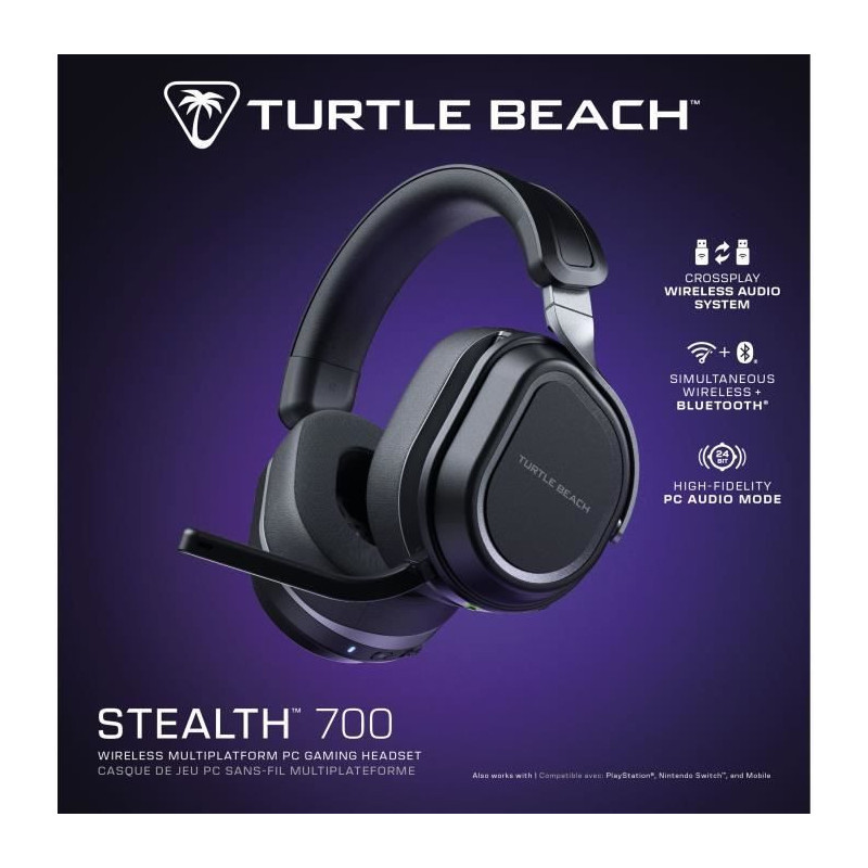 Wireless Multi-Platform Gaming Headset - TURTLE BEACH - Stealth 700PC