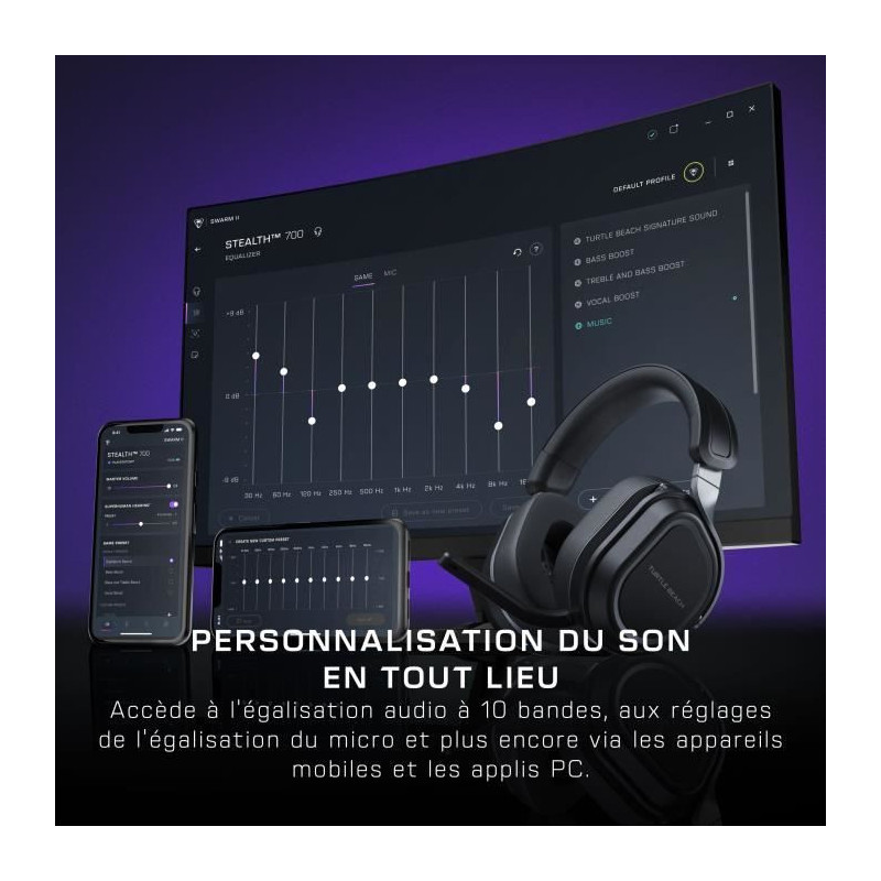Wireless Multi-Platform Gaming Headset - TURTLE BEACH - Stealth 700PC