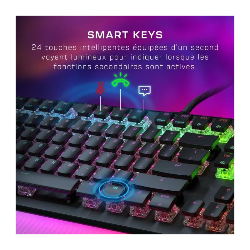Optical and mechanical PC gaming keyboard - TURTLE BEACH - Vulcan II M