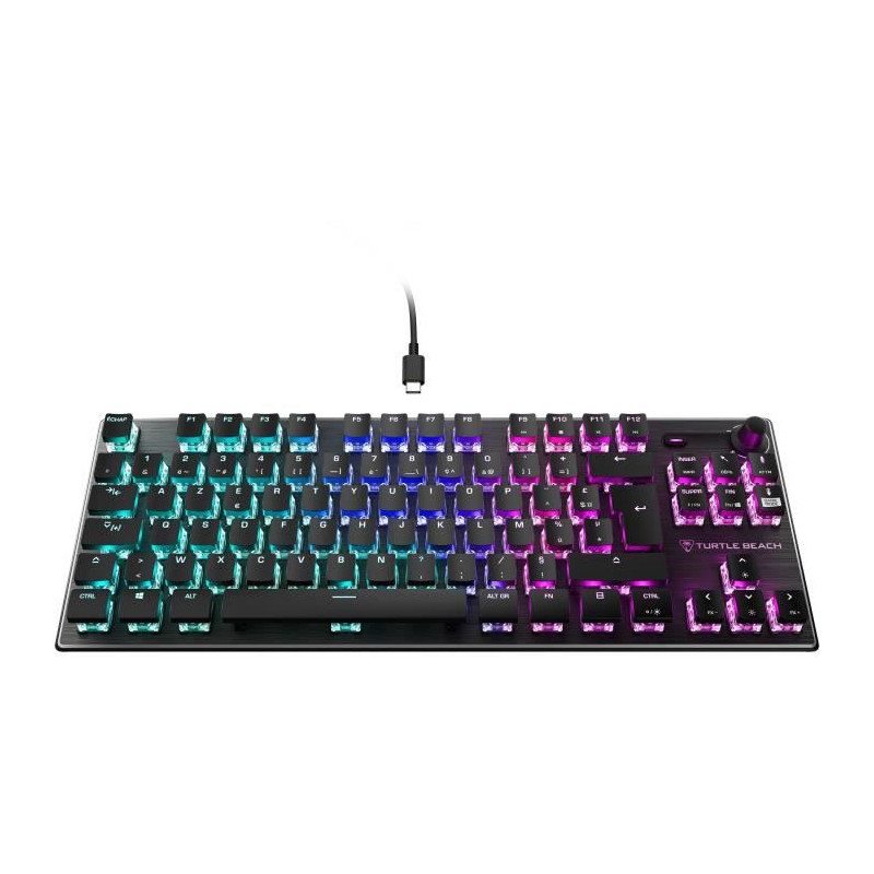 Compact mechanical RGB gaming keyboard - TURTLE BEACH - Vulcan TKL - B
