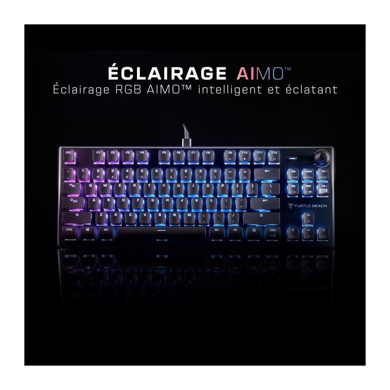 Compact mechanical RGB gaming keyboard - TURTLE BEACH - Vulcan TKL - B