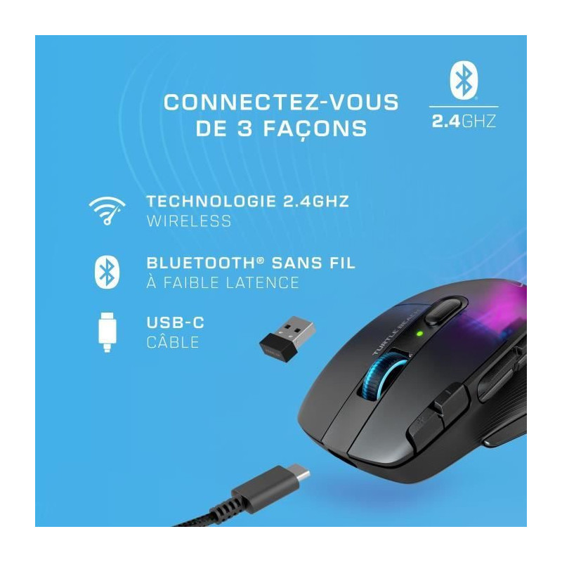 Wireless Gaming Mouse - TURTLE BEACH - Kone XP Air - With Charging Sta