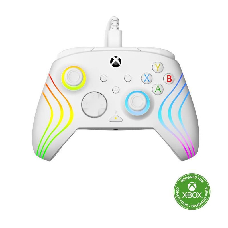 Gamepad - Xbox Series X|S, Xbox One and PC - Afterglow Wave - RGB - Wi