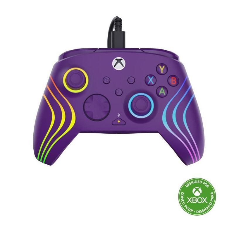 Gamepad - Xbox Series X|S, Xbox One and PC - Afterglow Wave - RGB - Wi