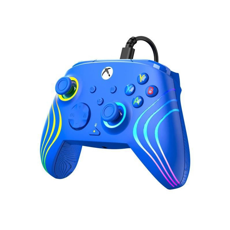 Gamepad - Xbox Series X|S, Xbox One and PC - Afterglow Wave - RGB - Wi