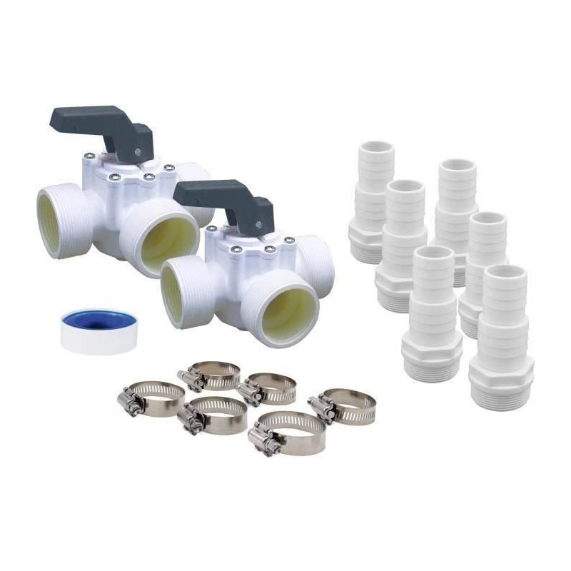 UBBINK Universal by-pass kit for heat pump - Model 7505527 - PVC - Whi