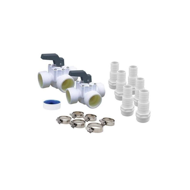 UBBINK Universal by-pass kit for heat pump - Model 7505527 - PVC - Whi