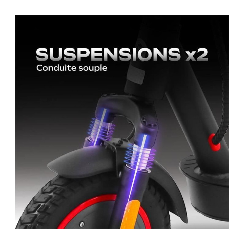 Foldable electric scooter - URBANGLIDE - 100 MAX - 350W - 10 wheels -