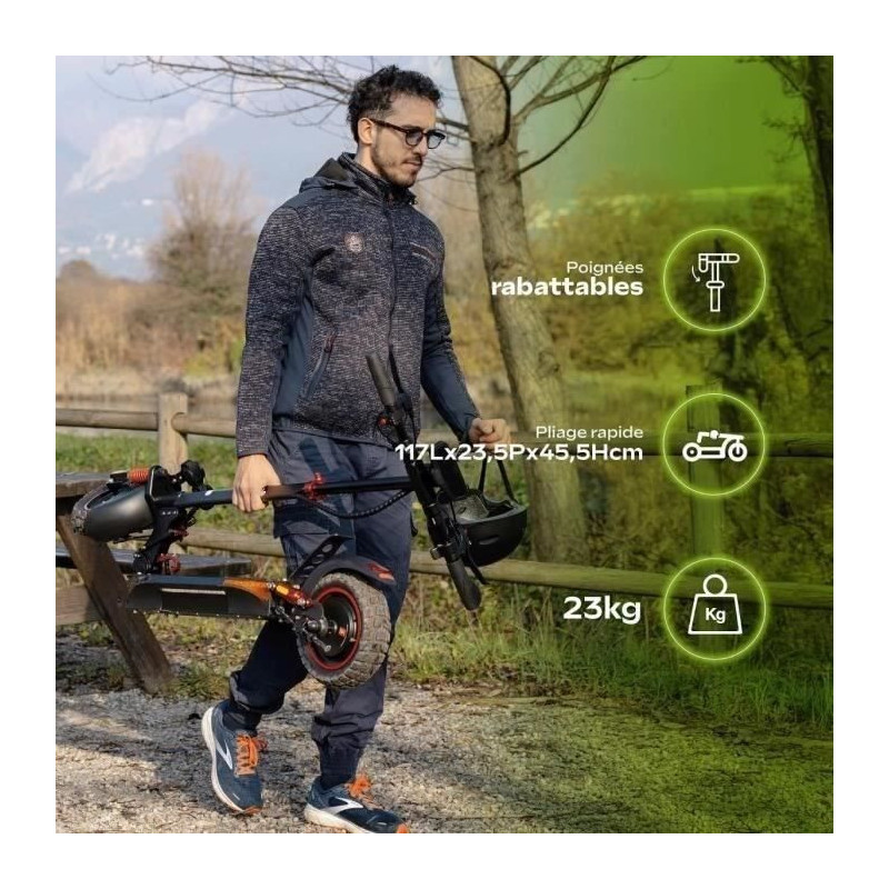 Foldable all-terrain electric scooter - URBANGLIDE - ECROSS PRO LITE 2