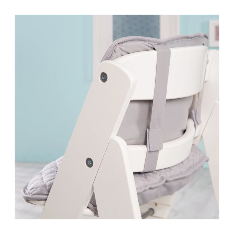 Sit Up III Wooden High Chair - ROBA - Height Adjustable - White