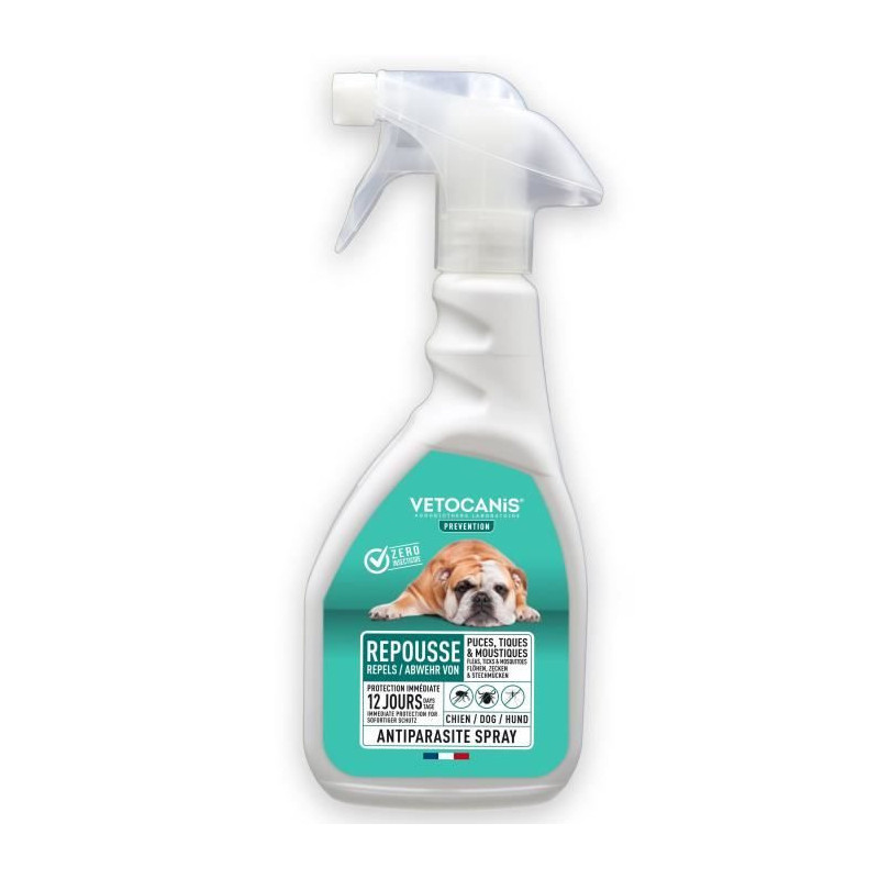 Vetocanis Anti-Puaces, Anti-Tiques and Anti-Mosquitoes-For Dog-500 ml