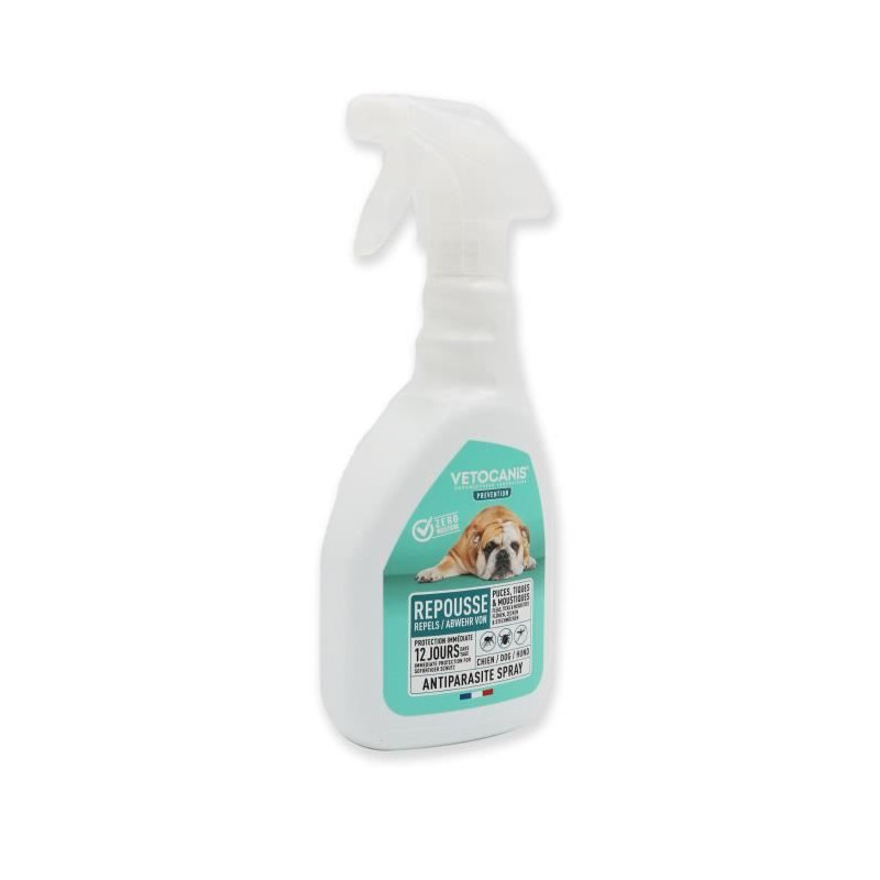Vetocanis Anti-Puaces, Anti-Tiques and Anti-Mosquitoes-For Dog-500 ml