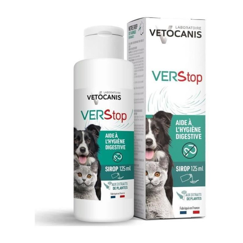 VETOCANIS Syrup against worms - 125 ml - For dogs and cats