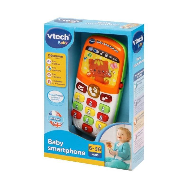 VTECH BABY - Baby Bilingual Smartphone - Baby Toy
