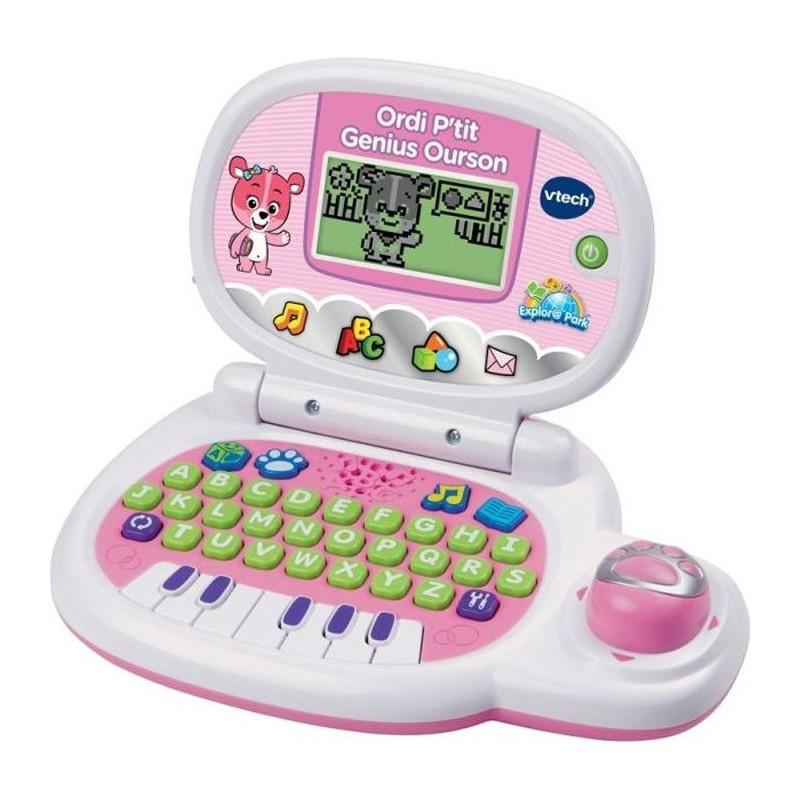 VTECH - Ordi P'tit Genius Pink Bear - Computer Educational Child