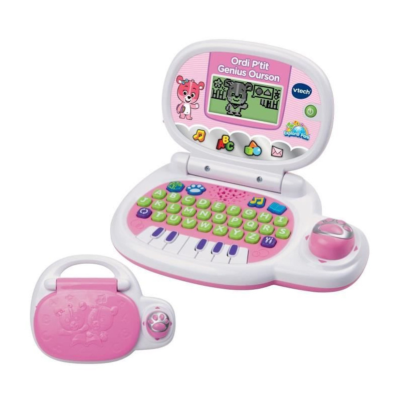 VTECH - Ordi P'tit Genius Pink Bear - Computer Educational Child