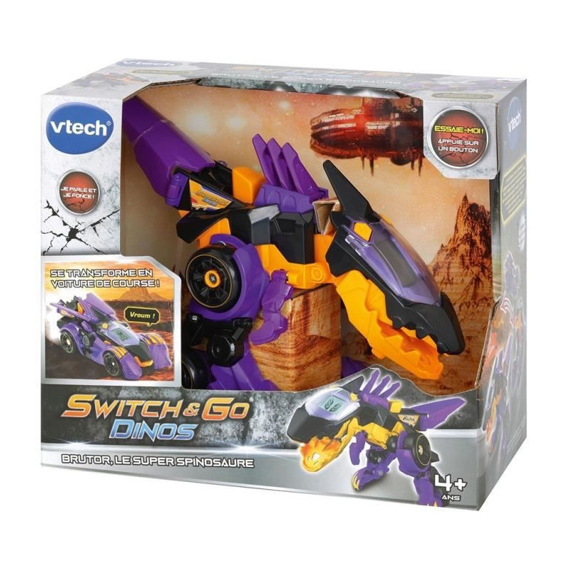 Dinos Switch & Go - Brutor Super Spinosaure (Racing Car)