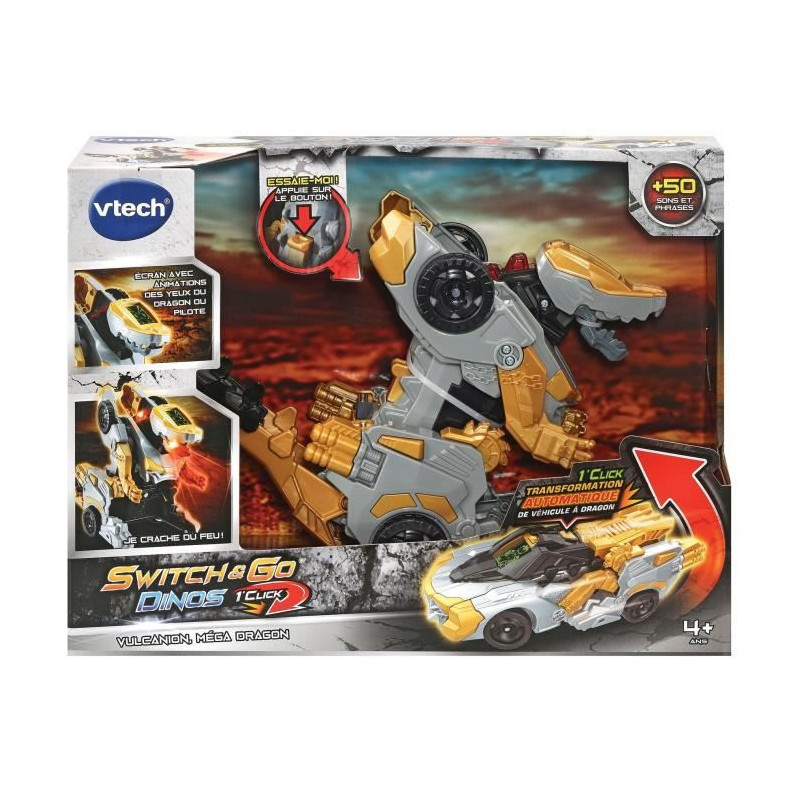 VTECH - Switch & Go Dinos - 1'click - Vulcanion, Mega Dragon
